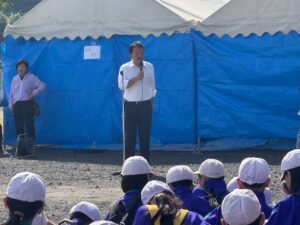 R7.9.26第19回　藪塚地区米作り体験学習事業（稲刈り）開会式