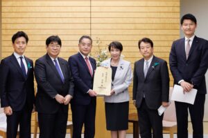 260416環境・温暖化対策調査会、環境部会、経済産業部会　「高市早苗内閣総理大臣への政策提言申し入れ」